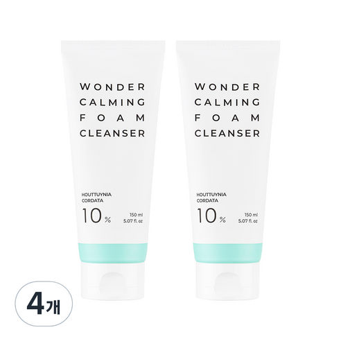 에스테틱하우스 어성초 10% 원더 카밍 폼클렌저, 150ml, 4개