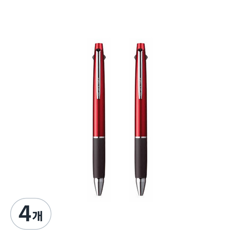제트스트림 3색 다색펜 SXE3-800 0.7mm, 보르도, 4개