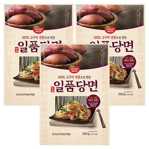 동원 일품당면, 500g, 3개