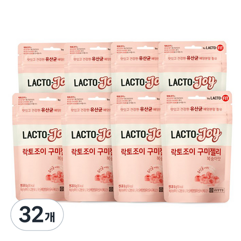 종근당건강 락토조이 유산균 구미 젤리 복숭아맛, 50g, 32개