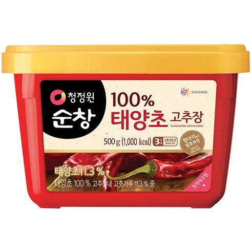 청정원순창 태양초 고추장 사각, 500g, 1개