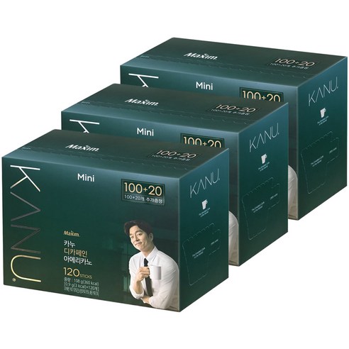 카누 미니 디카페인 아메리카노, 120개입, 3개