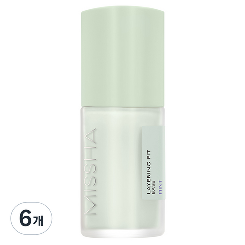 미샤 레이어링 핏 메이크업 베이스 35ml, 민트, 6개
