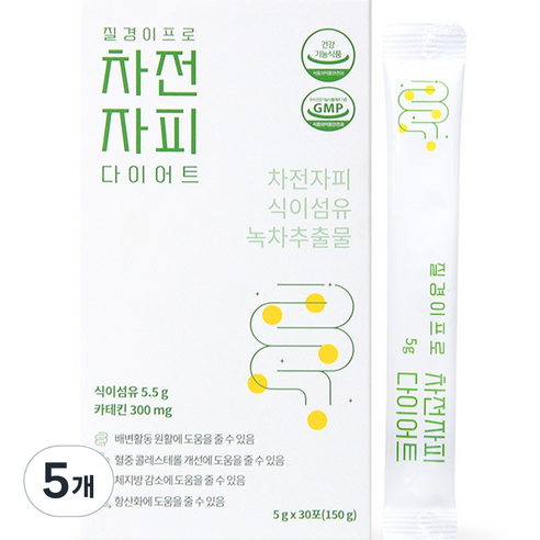 질경이 프로 차전자피 다이어트 30p, 150g, 5개