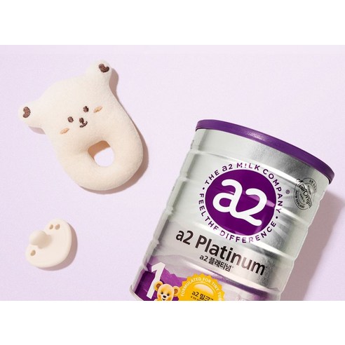 A2 단백질로 아기의 편안한 소화와 건강한 성장을 돕는 에이투밀크 a2플래티넘 단백질 분유 1단계
