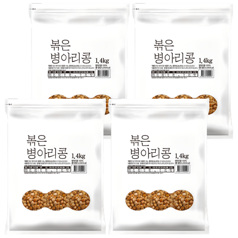 대구농산 볶은 병아리콩 봉, 1.4kg, 4개