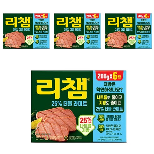 동원 리챔 더블라이트, 200g, 24개