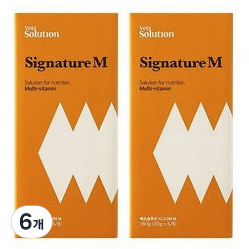 베츠솔루션 고양이 시그니처캔 M 6p, 멀티비타민, 6개