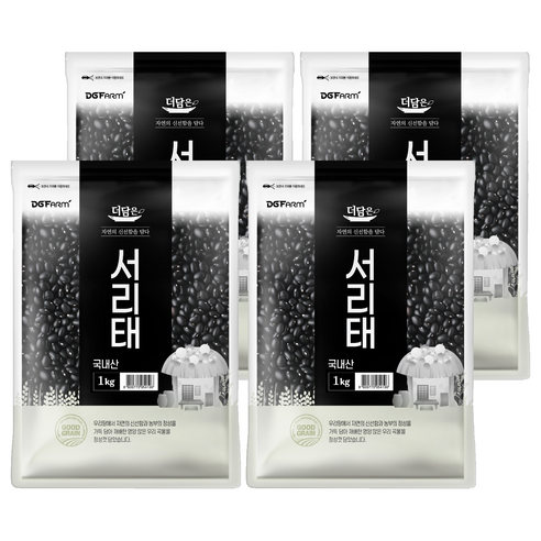 더담은 서리태, 1kg, 4개
