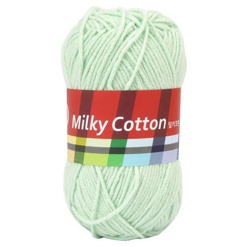 브랜드얀 밀키코튼 RED 뜨개실, 09아기민트, 1개