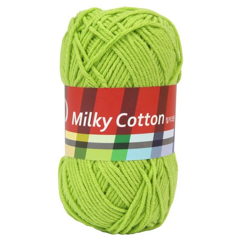 브랜드얀 밀키코튼 RED 뜨개실, 37연두, 1개