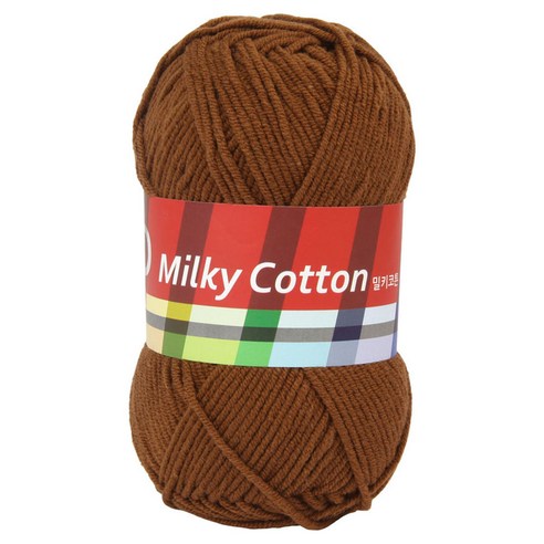 브랜드얀 밀키코튼 레드 뜨개실, 41쵸코, 1개
