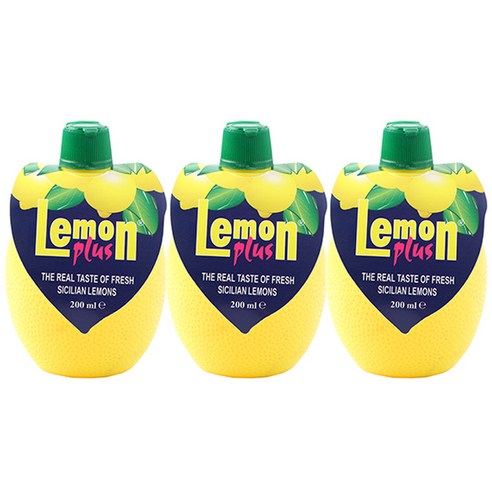 유로푸드 레몬플러스 음료, 200ml, 3개