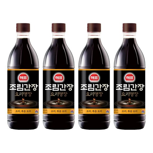 해표 조림간장, 930ml, 4개