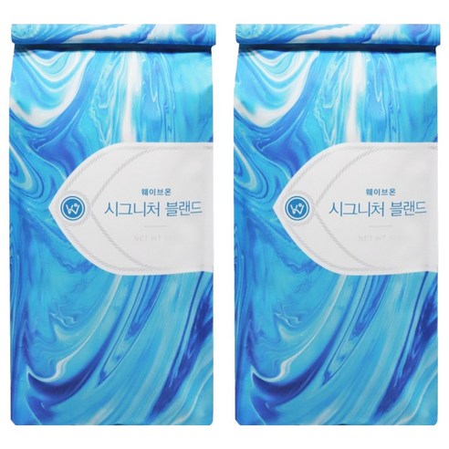 웨이브온커피 시그니처 블랜드 원두 커피, 에스프레소, 1kg, 2개