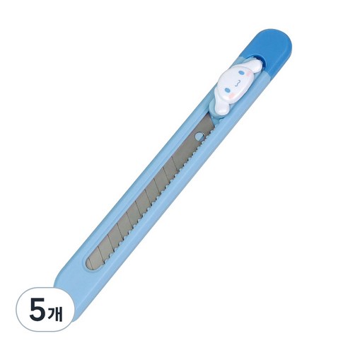 바이하츠 시나모롤 포켓 컷터칼 소, 하늘, 5개