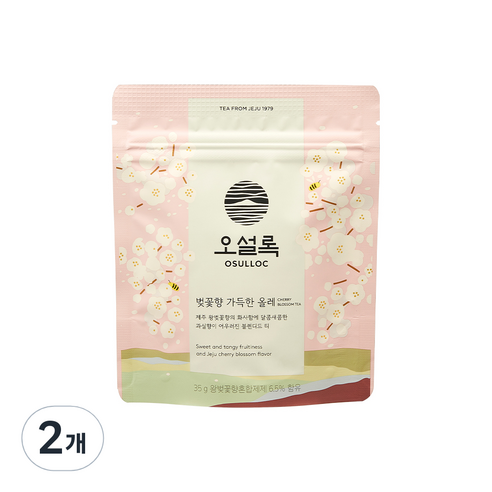 오설록 벚꽃향 가득한 올레 홍차, 35g, 1개입, 2개