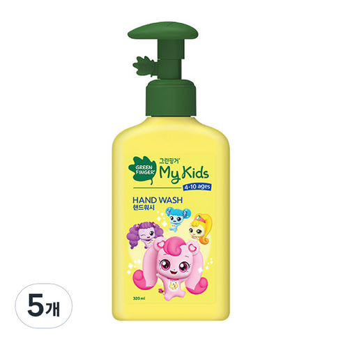 그린핑거 캐치티니핑 핸드워시 프레쉬향, 320ml, 5개
