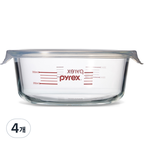 파이렉스 코렐 계량 원형 저장용기 620ml, 4개, 단품