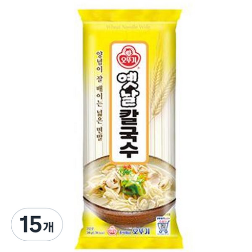 오뚜기 옛날 칼국수, 500g, 15개