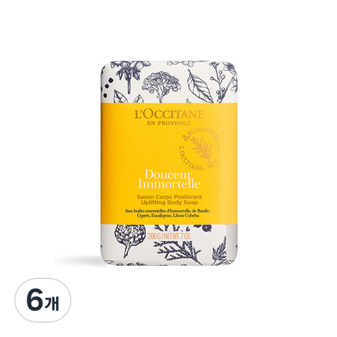 록시땅 두쉐르 이모르뗄 업리프팅 바디 솝, 200g, 6개
