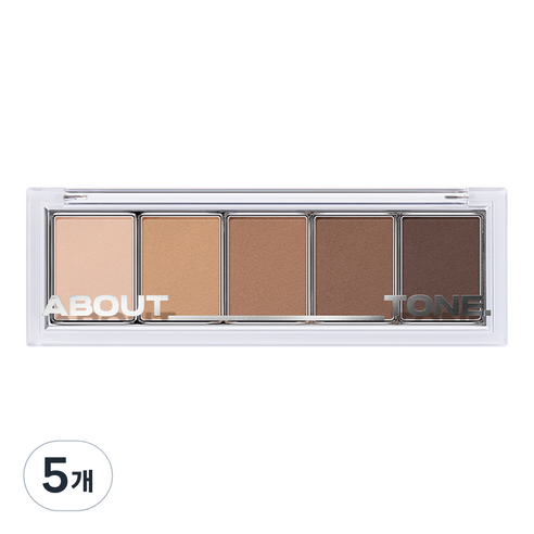 어바웃톤 리턴 투 베이직 섀도우 팔레트 9g, 05 카푸치노, 5개