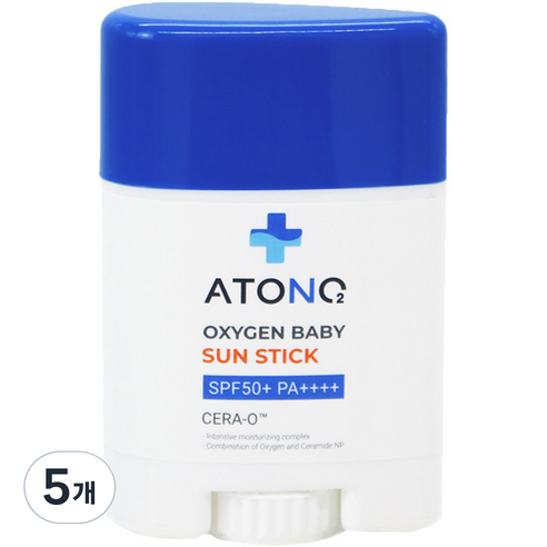 아토앤오투 옥시젠 베이비 선스틱 SPF50+ PA++++, 20g, 5개