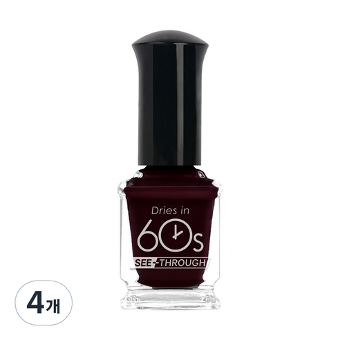 위드샨 60초 미스티크 에디션 매니큐어 9ml, M103 배드블러드, 4개