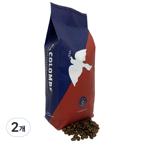 라콜롬브 블렌드 원두 리온, 1kg, 2개, 홀빈(분쇄안함)