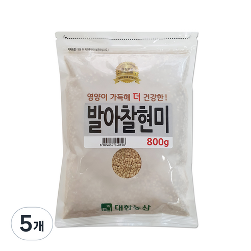 대한농산 발아찰현미, 800g, 5개