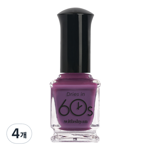 위드샨 60초 매니큐어 반투명 시럽 9ml, M10 제비꽃시럽, 4개