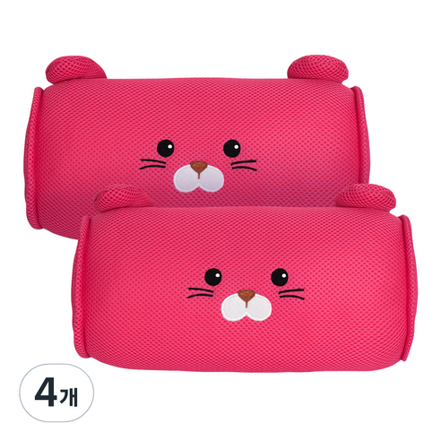 토리토리 햄스터 차량용 목쿠션 2p, 체니 핑크, 4개