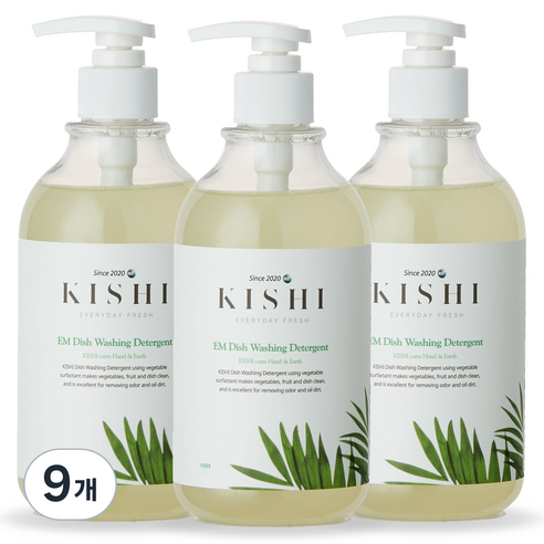키쉬 주방 앤 젖병세제, 300ml, 9개