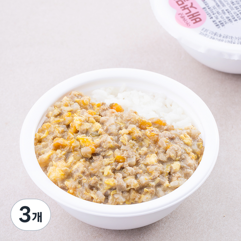 배냇밀 한우 단호박 영양덮밥, 혼합맛(한우/단호박), 160g, 3개