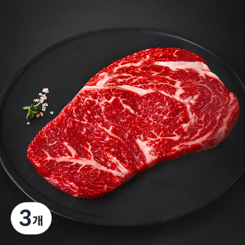 농협안심한우 등심 1등급 구이용 (냉장), 200g, 3개
