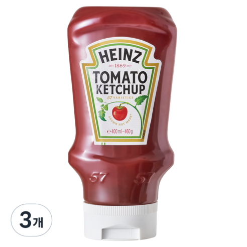 하인즈 토마토 케찹, 460g, 3개