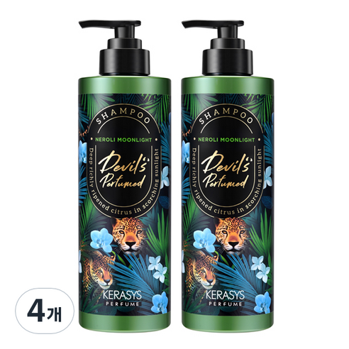 케라시스 데빌스 퍼퓸 시즌2 샴푸 네롤리 문라이트, 4개, 500ml