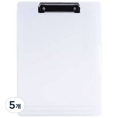 브라이트랩 A4 클립보드 파일케이스 가로형, 5개, 투명