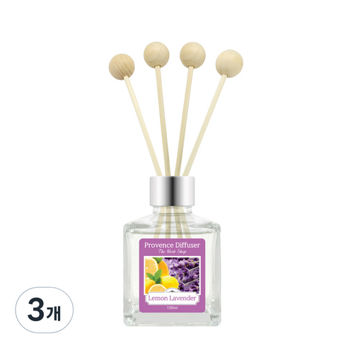 프로방스 퍼퓸 디퓨져 100ml, 3개, 레몬라벤더