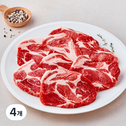 미국산 목살 구이용 (냉장), 4개, 1kg