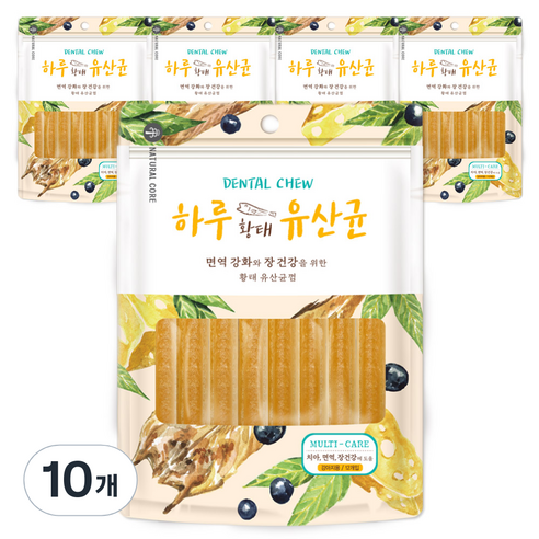 네츄럴코어 강아지간식 하루유산균7 12p 72g, 10개, 황태