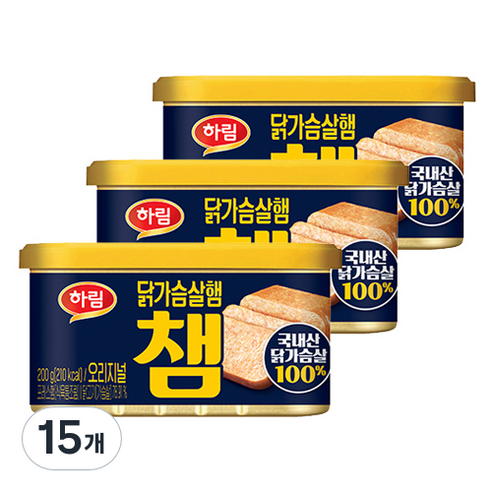 하림 챔 오리지널, 200g, 15개
