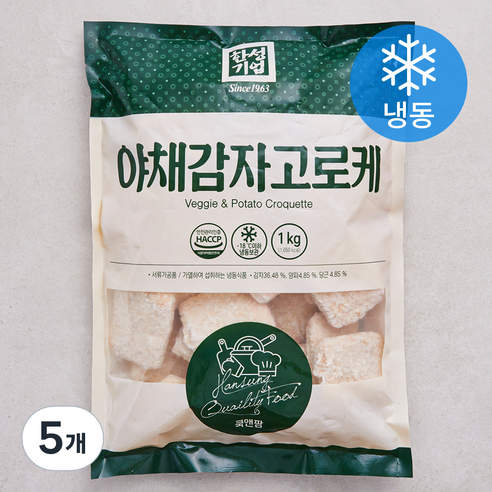 한성기업 야채감자 고로케 (냉동), 1kg, 5개