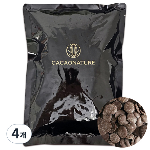 쿠킹스토리 카카오네이처 다크 컴파운드 코팅초콜릿, 500g, 4개
