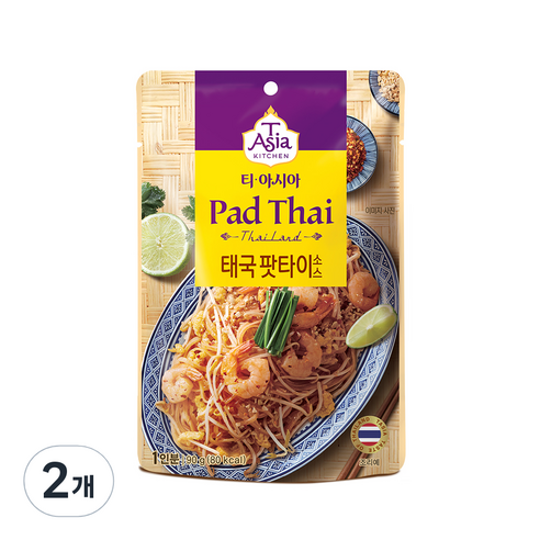 티아시아키친 태국 팟타이 소스, 90g, 2개