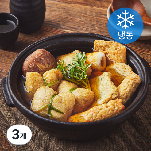 고래주방 유부주머니 어묵탕 (냉동), 440g, 3개
