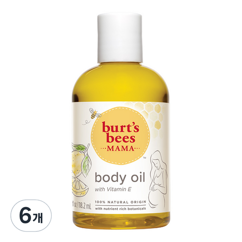 버츠비 마마 비 너리싱 바디오일, 118.2ml, 6개