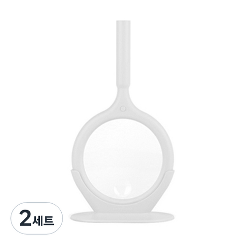 코지라이트 LED 핸디형 돋보기 화이트 + 받침대 + 파우치, TB-CL110, 2세트