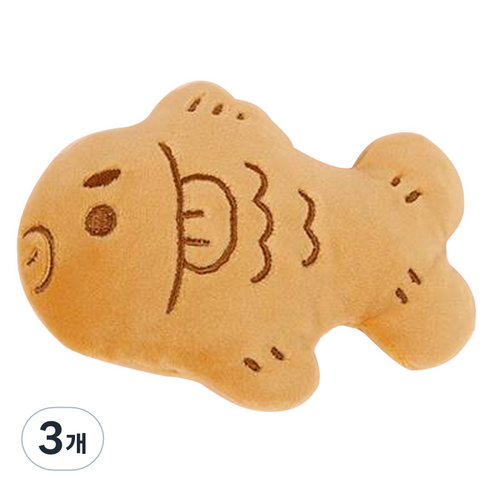 모찌타운 붕어빵 핫팩인형 10cm, 팥붕이, 3개