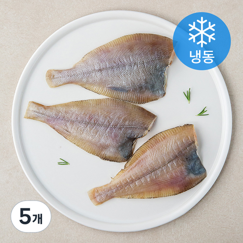 양포어장 국내산 동해 손질 가자미 (냉동), 220g(3마리), 5개